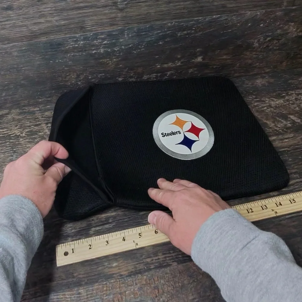 Pittsburgh Steelers Black Laptop Sleeve Case Steelers Logo